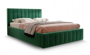 Кровать "Вена" 1400 СТАНДАРТ Вариант 1 Мора зеленый + ортопедическое основание на 5 опорах в Ревде - revda.mebel-74.com | фото