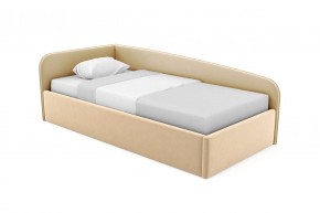 Кровать угловая Лэсли интерьерная +настил ДСП (120х200) 1 кат. ткани в Ревде - revda.mebel-74.com | фото