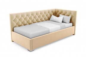 Кровать угловая Виола интерьерная +основание (80х200) в Ревде - revda.mebel-74.com | фото