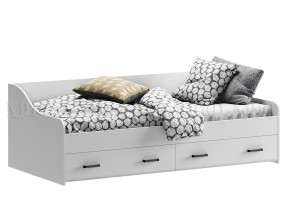 ВЕГА NEW Кровать 900 с настилом ЛДСП (Белый глянец/белый) в Ревде - revda.mebel-74.com | фото