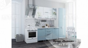 Кухонный гарнитур Бьянка 2.1 (БТС) Голубые блёстки М31 в Ревде - revda.mebel-74.com | фото