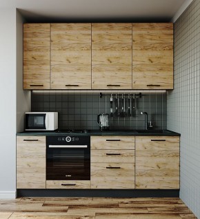 Кухонный гарнитур Крафт 2200 (Стол. 26мм) в Ревде - revda.mebel-74.com | фото