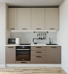 Кухонный гарнитур Латте 2200 (Стол. 26мм) в Ревде - revda.mebel-74.com | фото