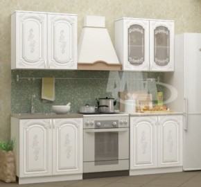 ЛИЗА-2 Кухонный гарнитур 1,6 Белый глянец холодный в Ревде - revda.mebel-74.com | фото