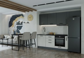 Кухонный гарнитур Лофт 2550 (Стол. 38мм) в Ревде - revda.mebel-74.com | фото