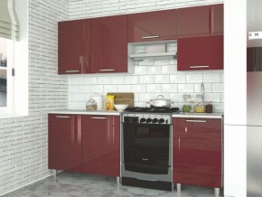 Модульная кухня Танго бордо в Ревде - revda.mebel-74.com | фото