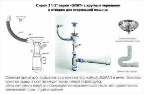 Мойка кухонная ULGRAN U-107 (720*455) в Ревде - revda.mebel-74.com | фото