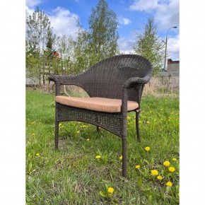 Плетеное кресло LV-140B-Brown с подушкой в комплекте в Ревде - revda.mebel-74.com | фото
