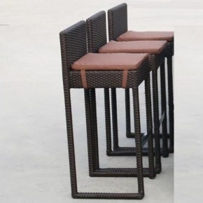 Плетеный барный стул Y390A-W63 Brown в Ревде - revda.mebel-74.com | фото