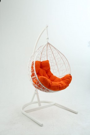 Подвесное кресло Бароло (белый/оранжевый) в Ревде - revda.mebel-74.com | фото