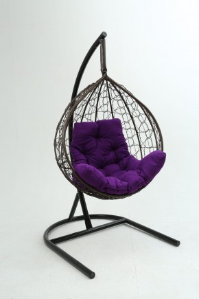 Подвесное кресло Бароло (коричневый/фиолетовый) в Ревде - revda.mebel-74.com | фото