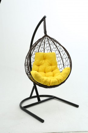 Подвесное кресло Бароло (коричневый/желтый) в Ревде - revda.mebel-74.com | фото