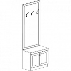 Шкаф для одежды открытый №620 "Инна" Денвер темный в Ревде - revda.mebel-74.com | фото