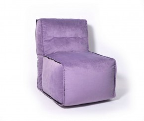 Прямое модульное бескаркасное кресло Комфорт (Фиолет велюр) в Ревде - revda.mebel-74.com | фото