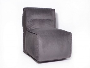 Прямое модульное бескаркасное кресло Комфорт (Графит велюр) в Ревде - revda.mebel-74.com | фото