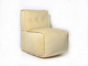 Прямое модульное бескаркасное кресло Комфорт (Желтый велюр) в Ревде - revda.mebel-74.com | фото