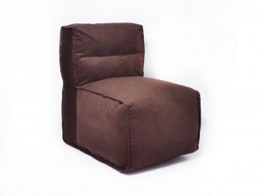 Прямое модульное бескаркасное кресло Комфорт (Шоколад велюр) в Ревде - revda.mebel-74.com | фото