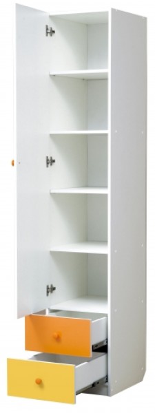 Шкаф 1-но дверный с ящиками и зеркалом Радуга (400) в Ревде - revda.mebel-74.com | фото