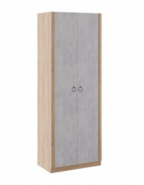 Шкаф 2 двери Глэдис М22 (Дуб Золотой/Цемент светлый) в Ревде - revda.mebel-74.com | фото