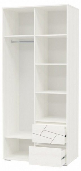 Шкаф 2-х дверный с ящиками АДЕЛИНА (4-4831рам.б) в Ревде - revda.mebel-74.com | фото