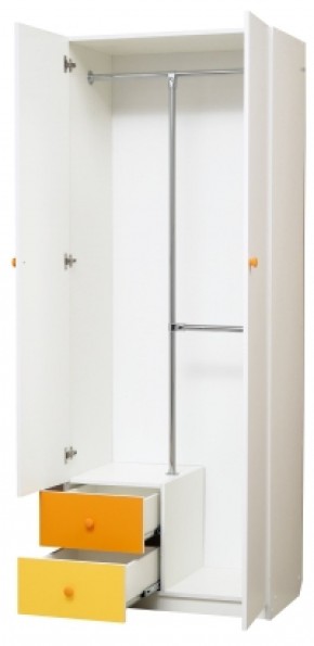 Шкаф 2-х дверный с ящиками и зеркалом Радуга (800) в Ревде - revda.mebel-74.com | фото