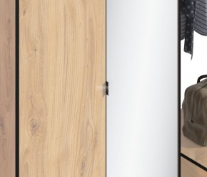Шкаф 2х дверный с зеркалом Лофт СБ-3111 (Дуб Минерва) в Ревде - revda.mebel-74.com | фото