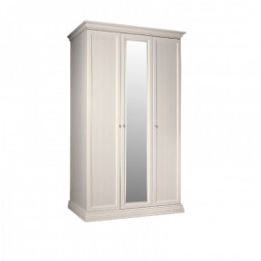 Шкаф 3-х дверный для платья и белья (1 зеркало) Амели штрих-лак (АМШ1/3) в Ревде - revda.mebel-74.com | фото