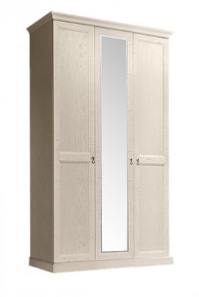 Шкаф 3-х дверный (с зеркалом) для платья и белья Венеция дуб седан (ВНШ1/3) в Ревде - revda.mebel-74.com | фото