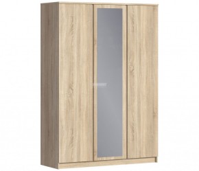 Шкаф 3х дверный с зеркалом Веста СБ-2258 (Дуб Сонома) в Ревде - revda.mebel-74.com | фото