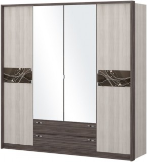 Шкаф 4-х дверный с зеркалом Шк69.2 МС Николь в Ревде - revda.mebel-74.com | фото