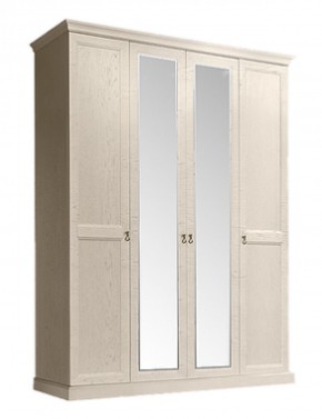 Шкаф 4-х дверный (2 зеркала) для платья и белья Венеция дуб седан (ВНШ1/4) в Ревде - revda.mebel-74.com | фото