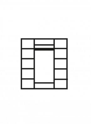 Шкаф 4-х дверный (2 зеркала) для платья и белья Венеция дуб седан (ВНШ1/4) в Ревде - revda.mebel-74.com | фото