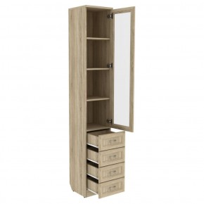Шкаф для книг с ящиками узкий арт. 205 в Ревде - revda.mebel-74.com | фото