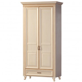 Шкаф для одежды 2-х дверный №471 Марлен Кремовый белый в Ревде - revda.mebel-74.com | фото