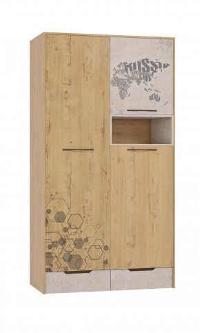 Шкаф для одежды 3 двери и 2 ящика Шк134.0 ДС Стэнфорд в Ревде - revda.mebel-74.com | фото