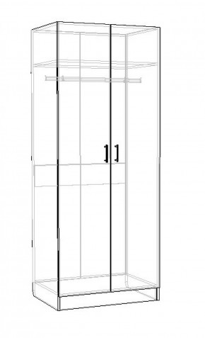 Шкаф Лофт 2-х створчатый (Дуб сонома) в Ревде - revda.mebel-74.com | фото