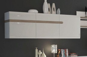 Шкаф навесной 3D/TYP 67, LINATE ,цвет белый/сонома трюфель в Ревде - revda.mebel-74.com | фото