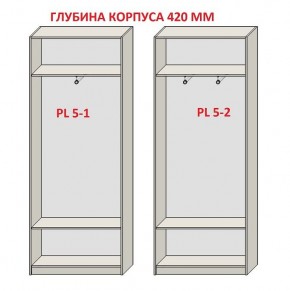 Шкаф распашной серия «ЗЕВС» (PL3/С1/PL2) в Ревде - revda.mebel-74.com | фото