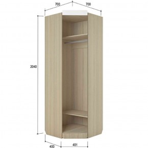 Шкаф угловой 700 Стиль № 3 (туя светлая/лайм) в Ревде - revda.mebel-74.com | фото