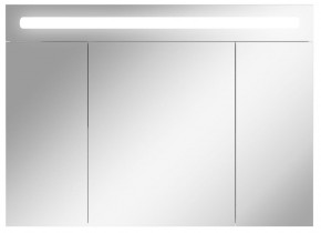 Шкаф-зеркало Аврора 100 с подсветкой LED Домино (DV8012HZ) в Ревде - revda.mebel-74.com | фото
