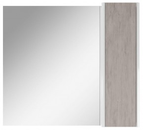 Шкаф-зеркало Uno 80 Дуб серый левый/правый Домино (DU1504HZ) в Ревде - revda.mebel-74.com | фото