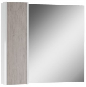 Шкаф-зеркало Uno 80 Дуб серый левый/правый Домино (DU1504HZ) в Ревде - revda.mebel-74.com | фото