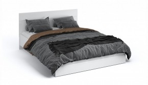 Спальня Йорк Кровать 160 с подъемным механизмом Белый жемчуг/Белый глянец в Ревде - revda.mebel-74.com | фото