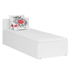 Стандарт Кровать 0800, цвет белый, ШхГхВ 83,5х203,5х70 см., сп.м. 800х2000 мм., без матраса, основание есть в Ревде - revda.mebel-74.com | фото