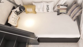 Стандарт Кровать 0900, цвет венге, ШхГхВ 93,5х203,5х70 см., сп.м. 900х2000 мм., без матраса, основание есть в Ревде - revda.mebel-74.com | фото
