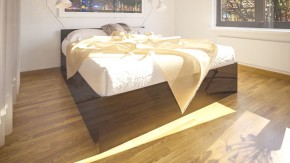 Стандарт Кровать 1600, цвет венге, ШхГхВ 163,5х203,5х70 см., сп.м. 1600х2000 мм., без матраса, основание есть в Ревде - revda.mebel-74.com | фото