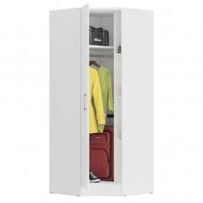 Стандарт Шкаф угловой, цвет белый, ШхГхВ 81,2х81,2х200 см., универсальная дверь, боковина для соединения со шкафами глубиной 52 см. в Ревде - revda.mebel-74.com | фото