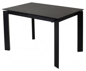 Стол CORNER 120 MATT BLACK MARBLE SOLID CERAMIC / BLACK, ®DISAUR в Ревде - revda.mebel-74.com | фото