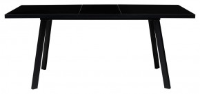 Стол ФИН 120 Черный, стекло/ Черный каркас М-City в Ревде - revda.mebel-74.com | фото