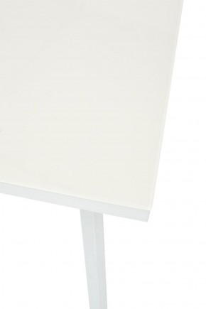 Стол ФИН 120 Латте, стекло/ Белый каркас М-City в Ревде - revda.mebel-74.com | фото